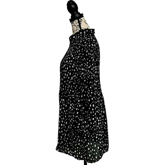 Quintessential Women's Mini Shirt Dress retro pinup rockabilly Polka Dot - Picture 3 of 9